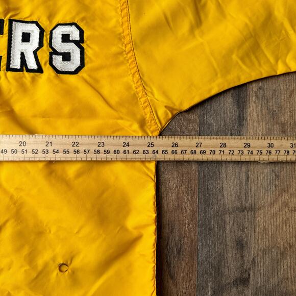 Vintage 70s Russell Georgia Tech Windbreaker Men's Size Large Yellow 4775‎ - Picture 11 of 14